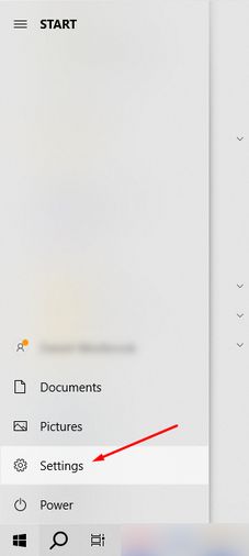 a picture of the button which opens the settings menu